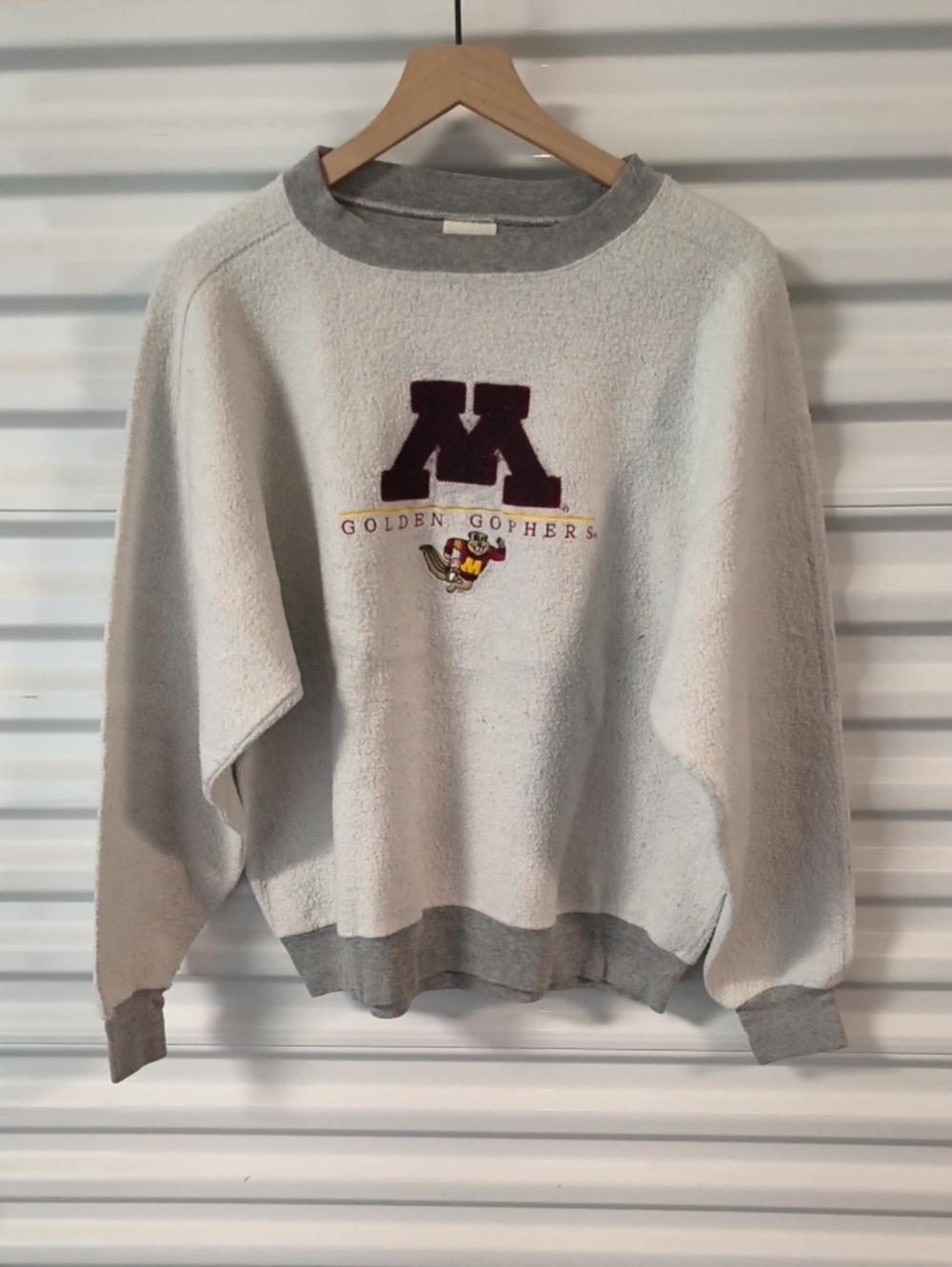 Vtg Briar Creek Minnesota Golden Gophers Graphic Crewneck Sweatshirt L